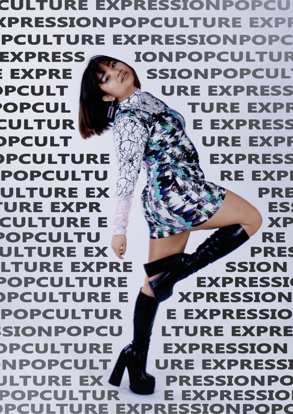 popculture expressions collection dress longsleeve